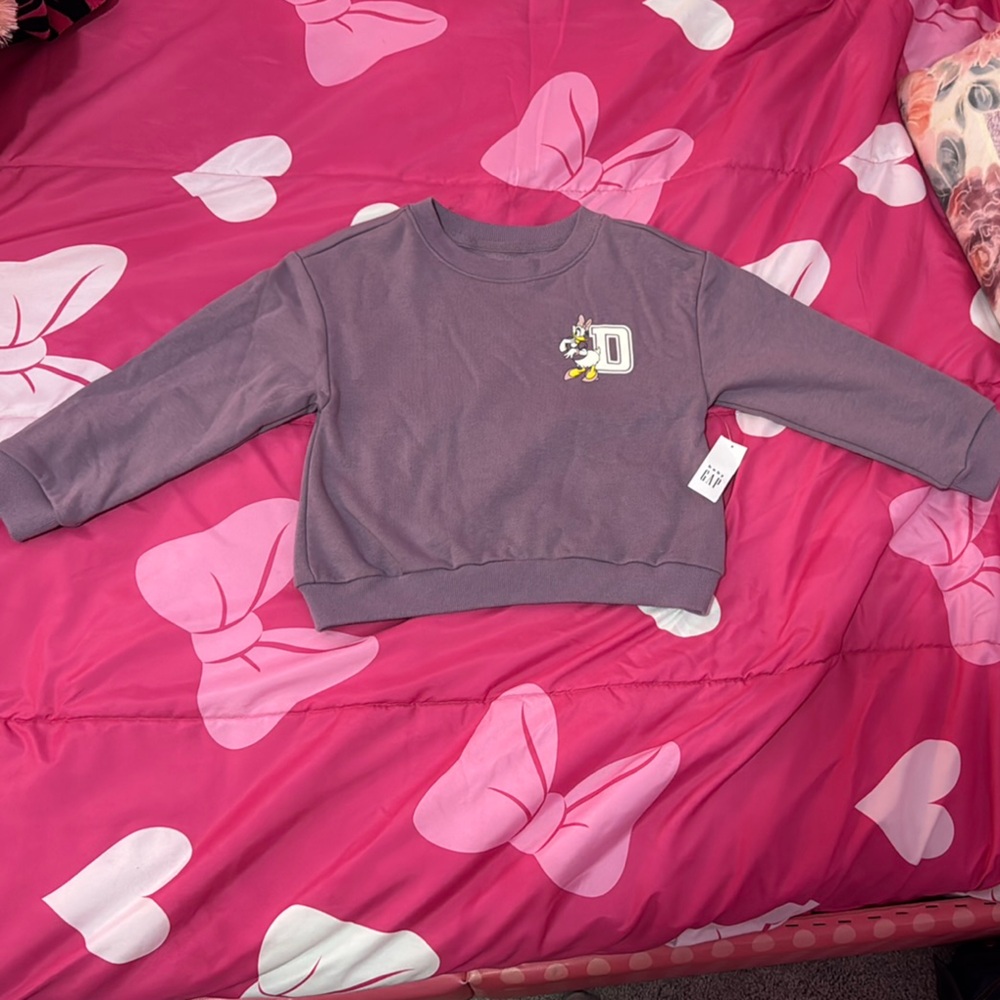 GAP Kids Purple Sweatshirt with Character Design